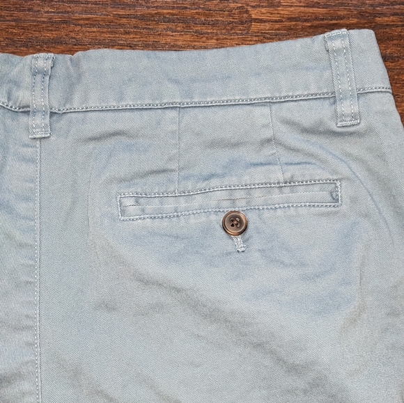 Hawker Rye Flat Front Shorts in Pale Blue - Picture 7 of 7